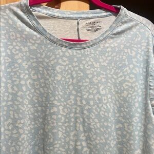 Lane Bryant Light Blue plus size t shirt long sleeve size 3x (26/28)